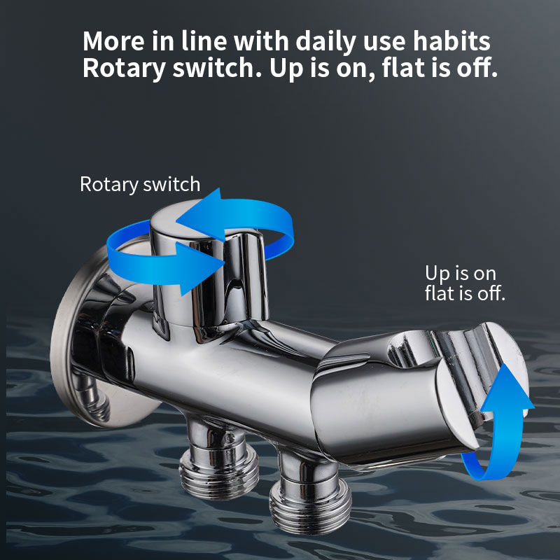 Угловой клапан JF-26 для унитаза, хром