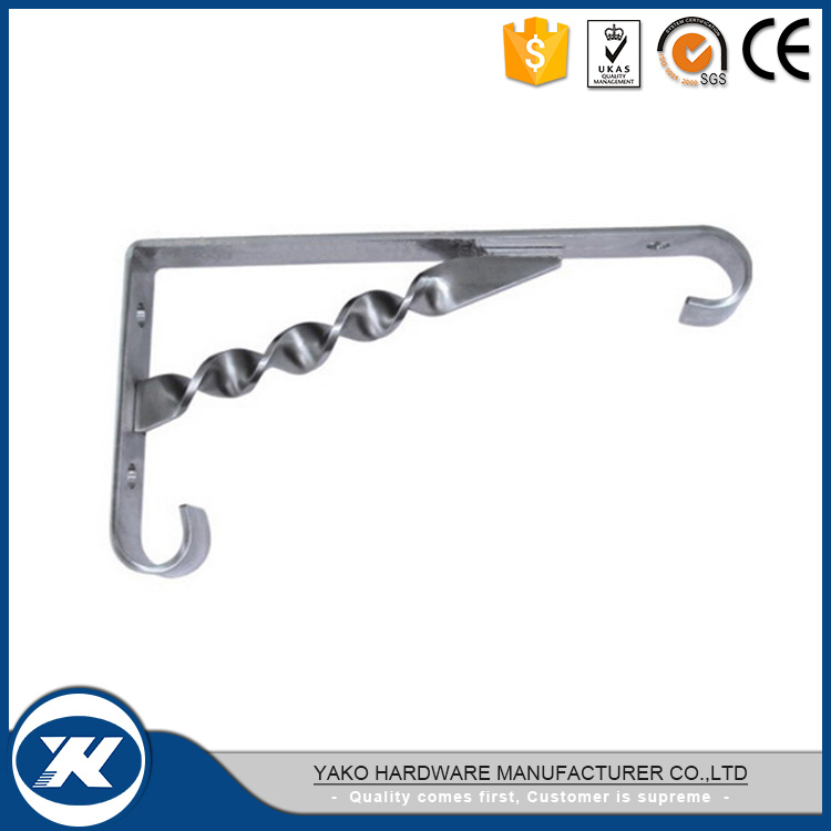 Yako Hardware Washroom Wall Mount Glass Shelf Holding Bracket (YWB-017SS)