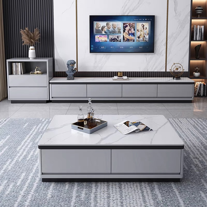 Мебель для гостиной деревянная тумба под ТВ столик комплект