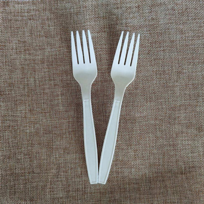 6'' High Quality Disposable Cornstarch Spoon Knife Fork Biodegradable Tableware Set