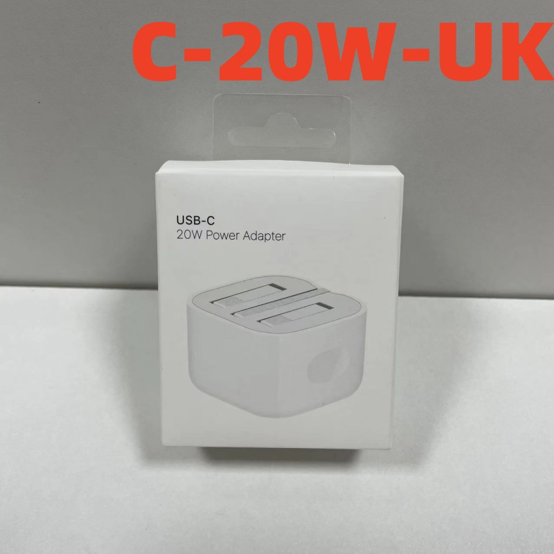 (USBC 20W EU UK US adapter) Type C Computer and Phone Charging Cable Fast Charging Data Cable 5A 100W White USB Type-C Cable 3A USB C to Lightning Cable 2