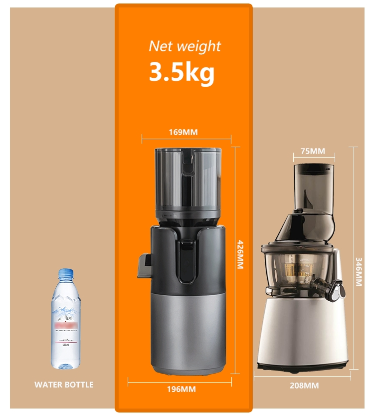 Sj-067 Large Feeding Mouth Juicer Machine Cold Press Slow Juicer