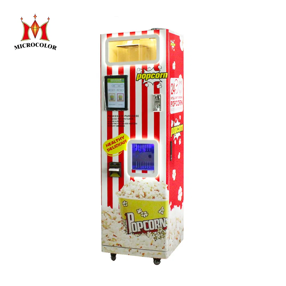 Electric Automatic Flavored Popcorn Vending Machine with Credit Card Payment