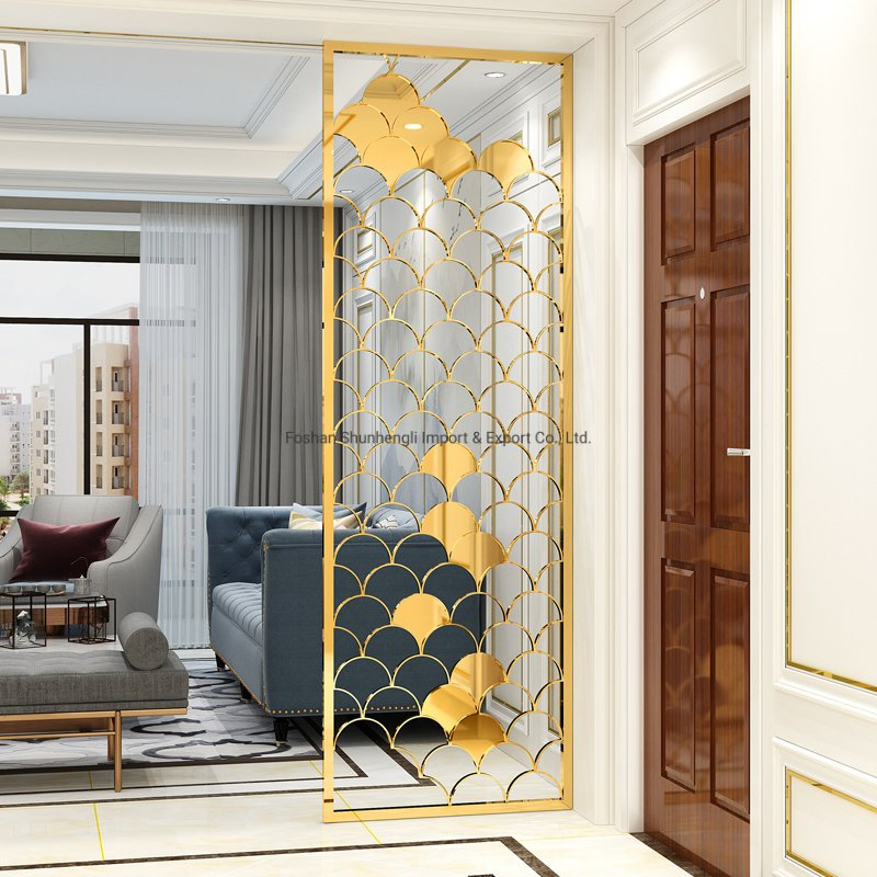 Art Screen Living Room Stainless Steel Room Divider Partition Wall