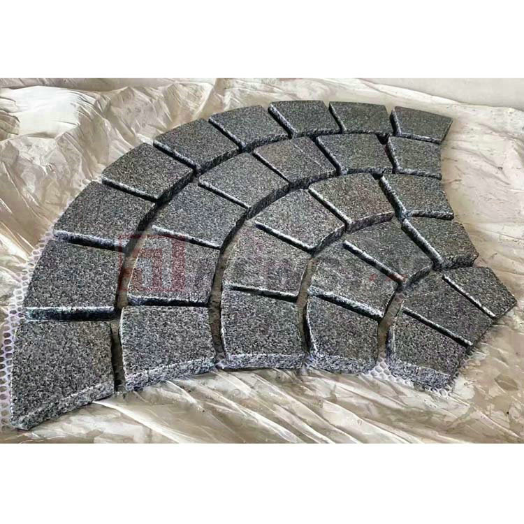 Chinese Granite Stone Landscaping Paving Cubestones Multicolour Red Granite