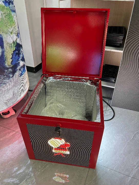 Motorbike LED Screen Delivery Box Electric-Bike Trunk Outdoor Takeaway LED Advertising Display