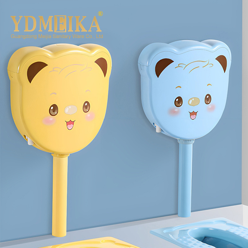 Little Bear Design School Ceramic Children's Squat Pans Colorful Kid Toilet for Bathroom Use