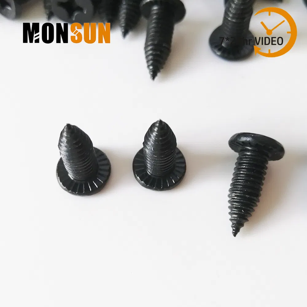 Self Tapping Sheet Metal Screws Pancake Head Serrations