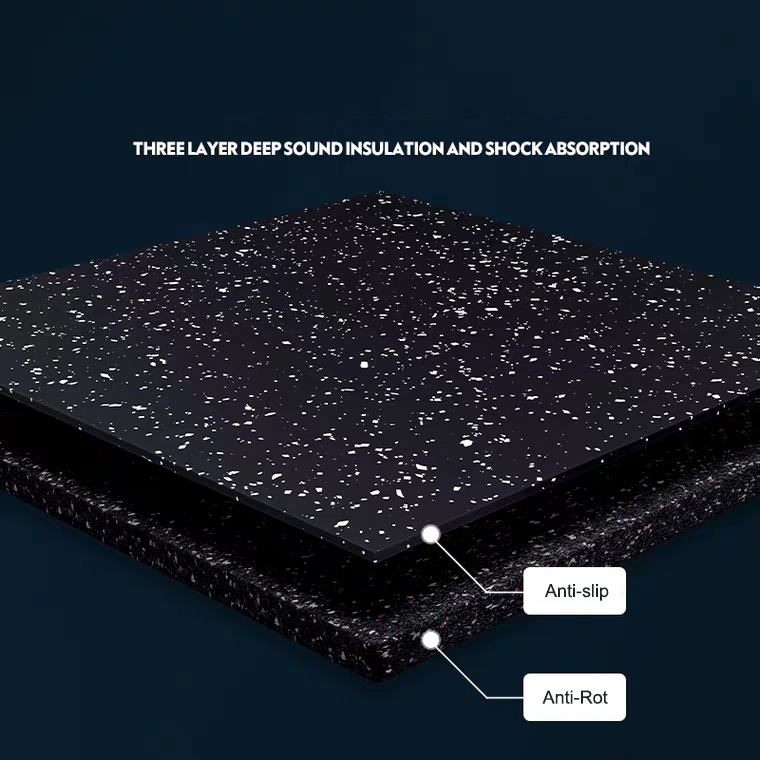 Recycled Rubber and Polyurethane Binder Anti Slip Rubber Tiles for Horse Stable Pathway Outdoor Park Pathway Floor Interlocking Rubber Tiles
