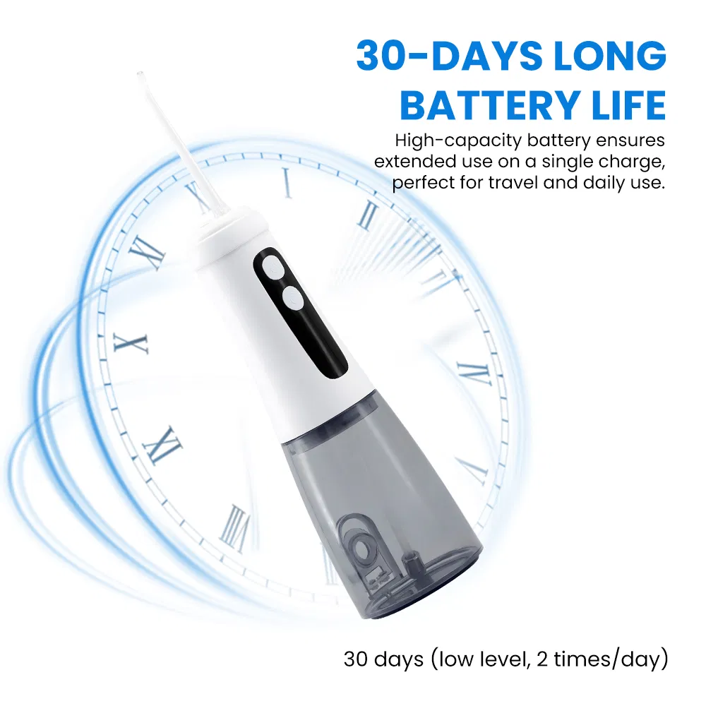 Fashionable Portable Rechargeable Water Flosser Detachable Smart Water Jet Flosser for Travel