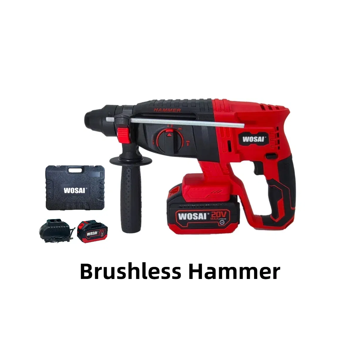Аккумуляторный перфоратор Wosai 18V с бесщеточным двигателем