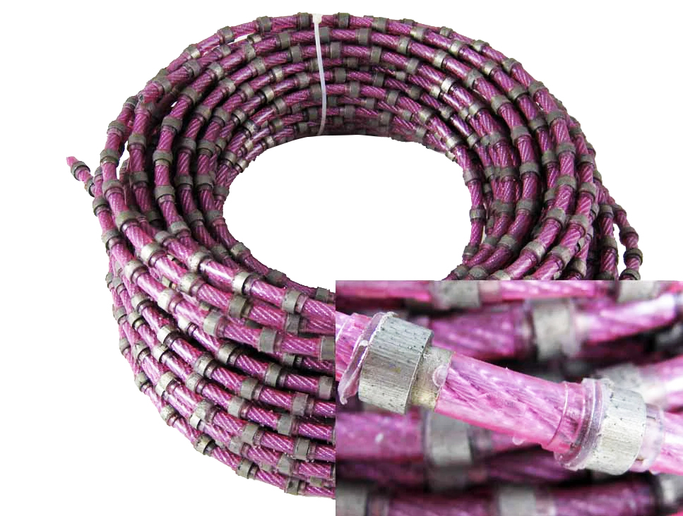 11mm Marble Durable Profiling Diamond Rope Is Trimmed and Shaped According to Granite