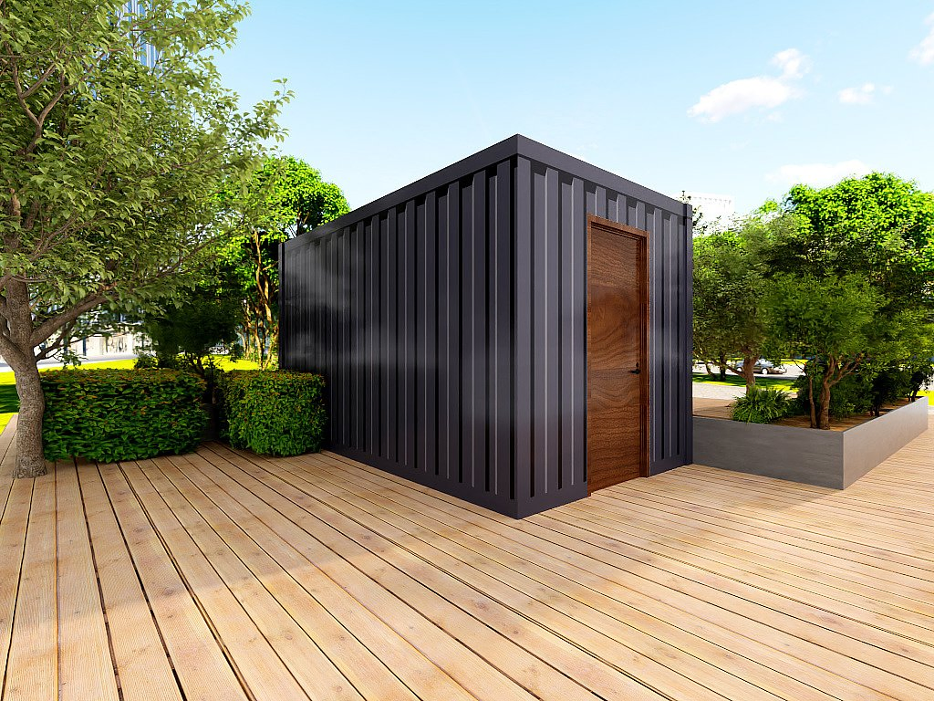 Portable 20FT Coffee Kiosk Apply Multi Business Purposes Movable Houses Living Container House for Sale