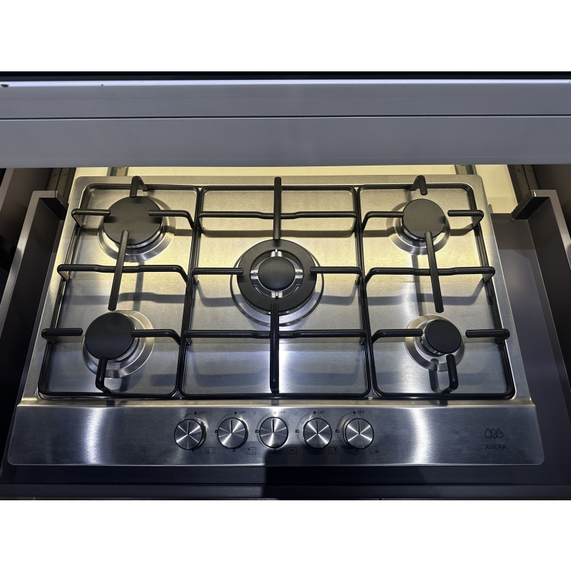5 Burner Gas Hob with Sabaf Burner Modern Kitchen Appliance