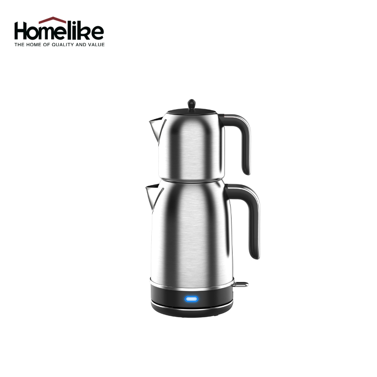 Automatic Coffee and Tea Maker Machine Electric 1.7L Stainless Steel Turkish Samovar
