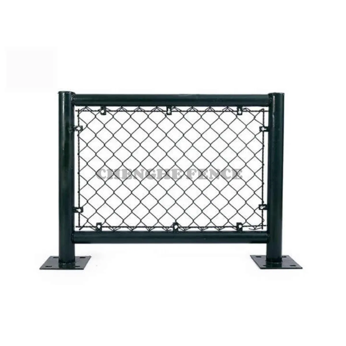 School Playground & Sports Stadium Protective Net Fence Metal Basketball & Football Field Court Sports Stadium Barrier PVC Coated Green Metal Chain Link Fence