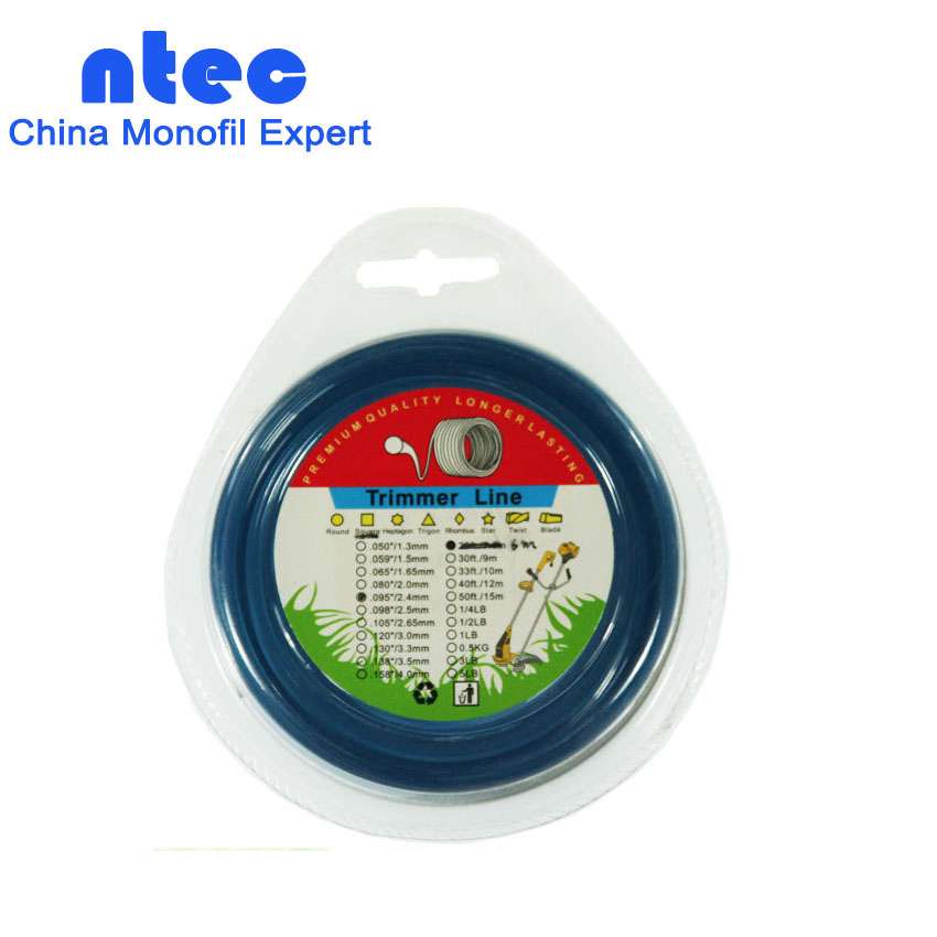 3.0mm 50m/Blister Brush Cutters Nylon Trimmer Line for Over Grown Grass