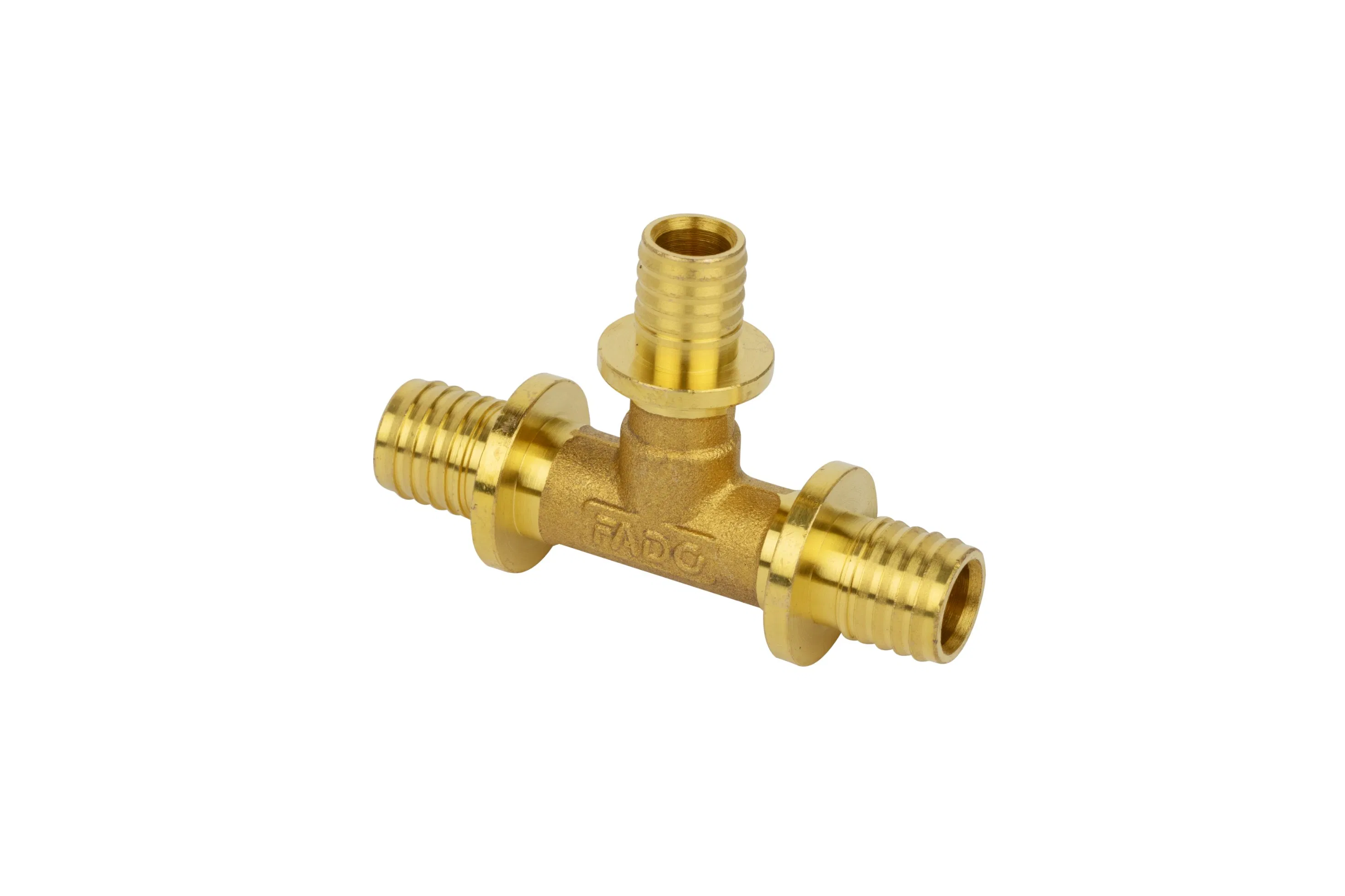China Manufacturer Unf/ISO/SAE Tee Brass Compression Pipe Fittings