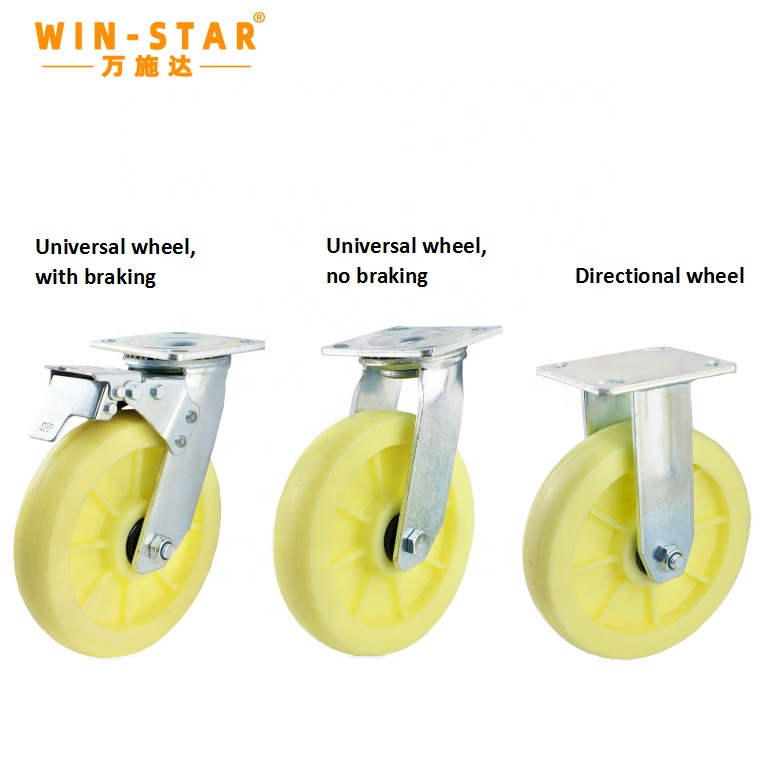 Winstar Heavy Duty Type New Cast Iron PU Caster Wheel
