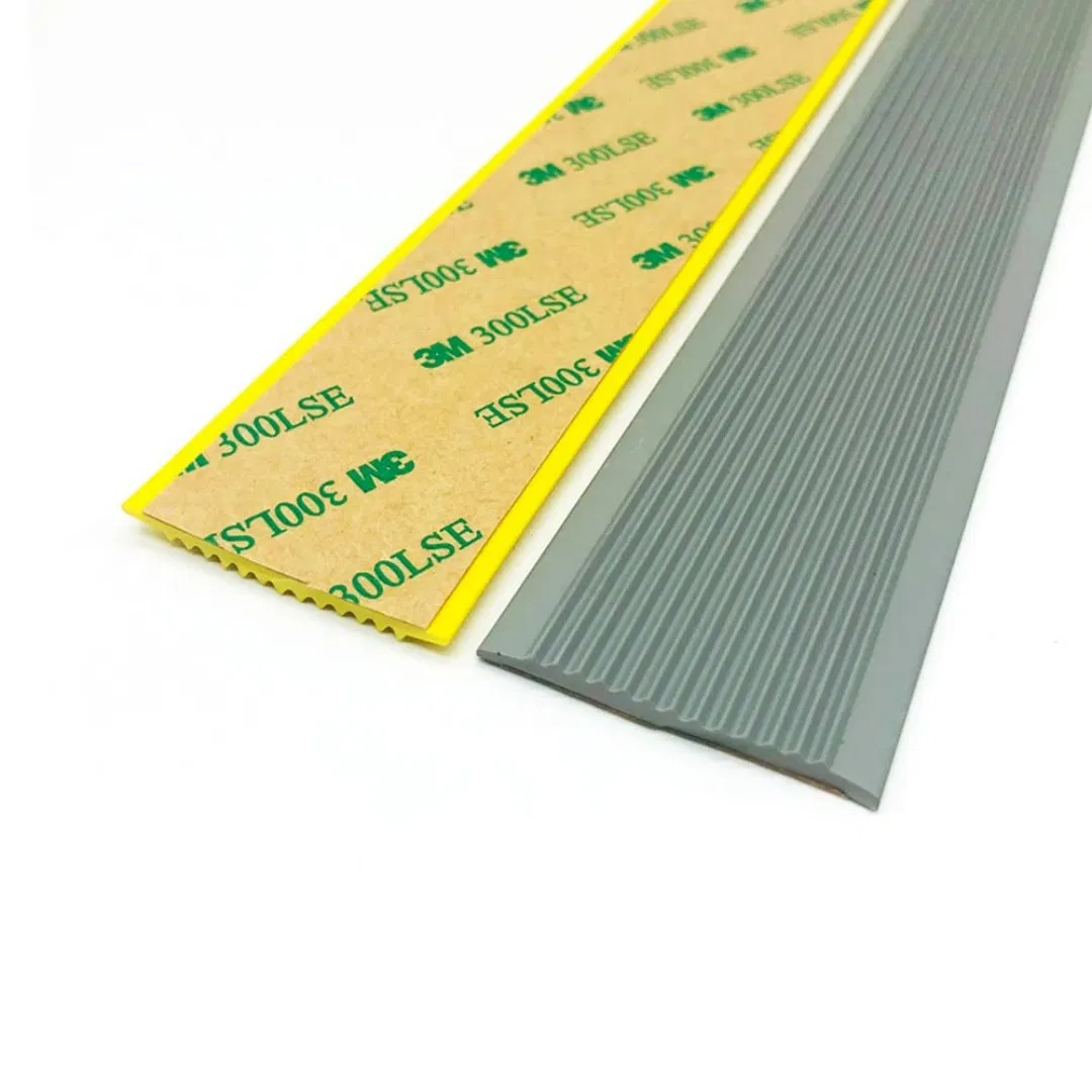 Self Adhesive Premium Stair Nosing with Anti-Skid PVC Rubber Strips
