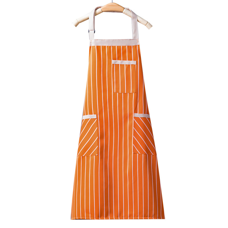 Custom Logo Cotton Mom and Kids Matching Women Kitchen Cleaning Waitress Barbeque Cafe Aprons Pockets