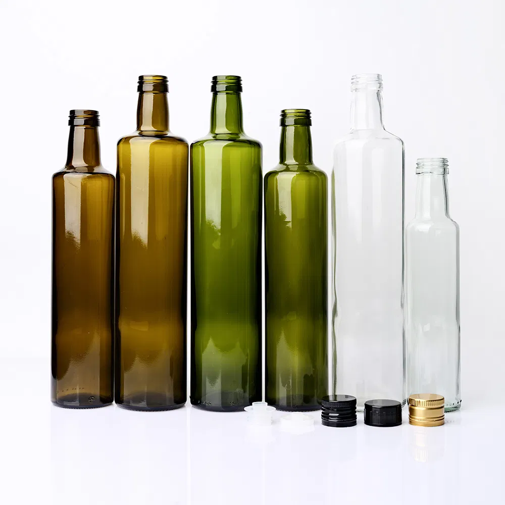 Factory Produced Wholesale Empty Clear Square Cooking Olive Oil Glass Bottle