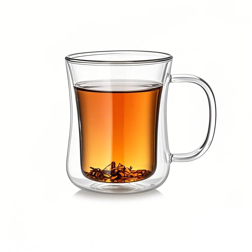 250ml Clear Double Wall Glass Cups Coffee Tea Mugs Espresso Cappucino Coffee Mug, Juice Glasses, Latte Drinking Cup Tableware