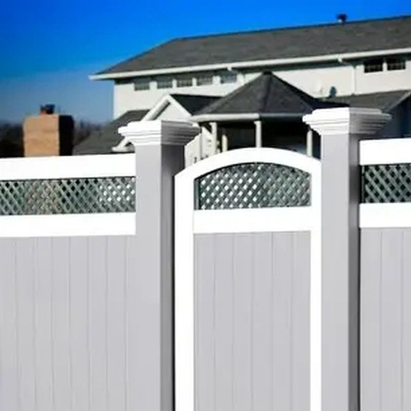 Minimalist One-Piece Molded 8651 Outdoor PVC Fence for Private Yard Fence