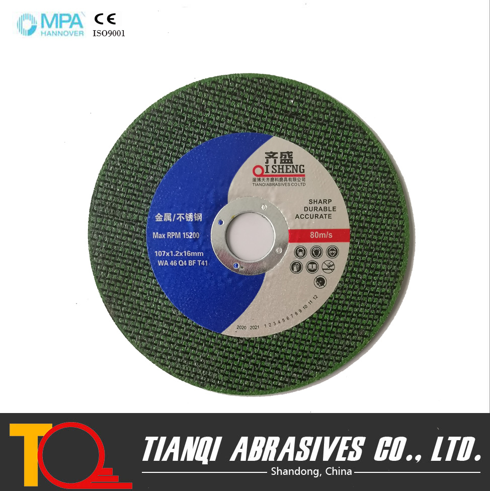 4 Inch Green Cutting Disc for Metal and Stainless Steel