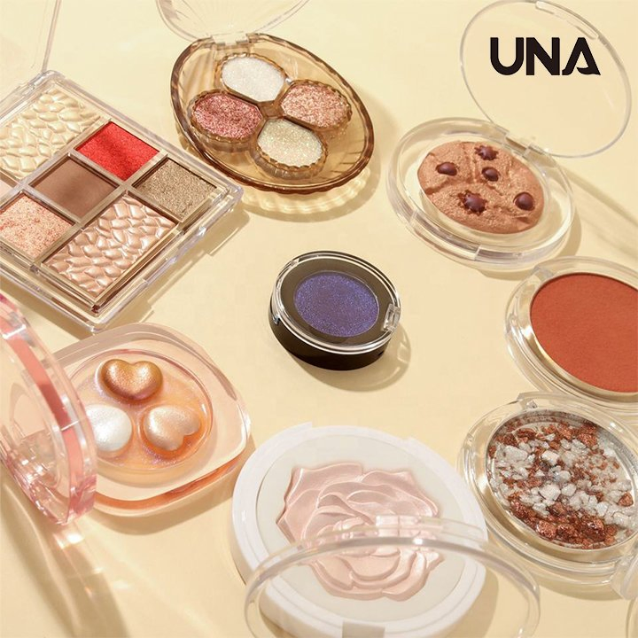 Wholesale Cosmetics High Pigmented Luxury Highlighter & Blush Makeup Customize Waterproof Vegan Glitter Eyeshadow Palette