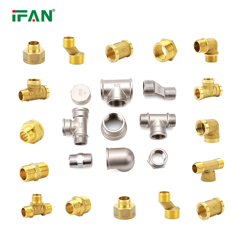 Ifan BS En ISO 15875 Pipe Fitting All Size Color Customized Brass Plumbing Fittings Threaded Brass Fittings