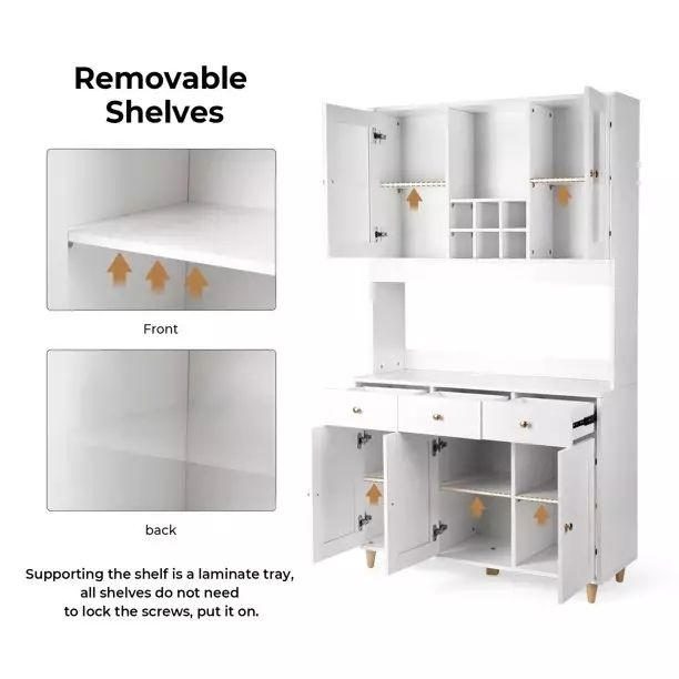 Design Kitchen Cupboard Cabinet Sideboard with Door and Shelf