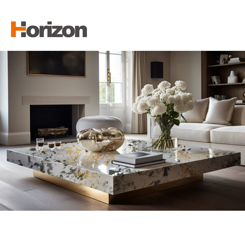 Transparent Stone Lym9061 Horizon Quartz Jade Kitchen Quartz Countertop Vanity Artificial Stone Quartz Slab Quartz Stone