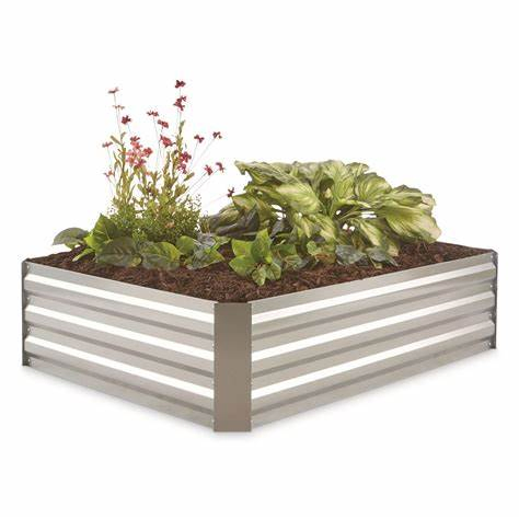 WMPB067 Galvanised Steel Raised Garden Bed Garden Box Raised Vegetable Garden Bed