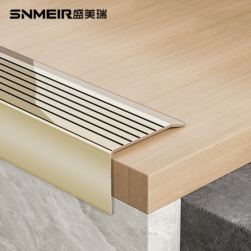 High-Quality Metal Corner Stair Nosing with Custom Tile Trim Lengths