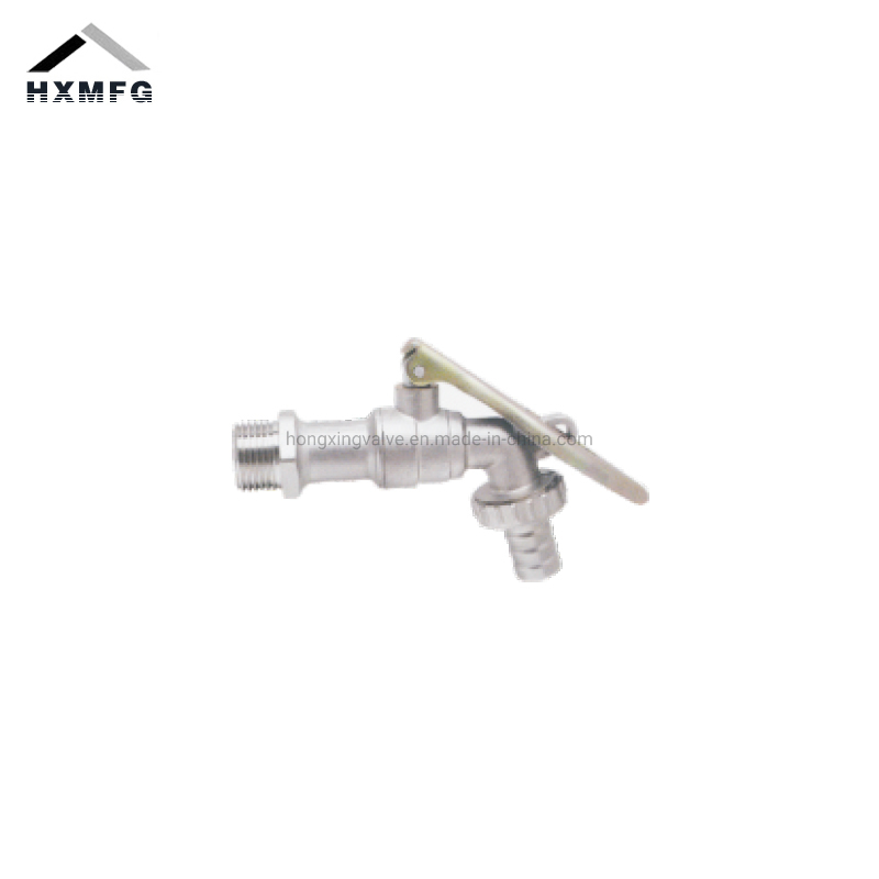 Butterfly Handle Male Brass Chrome Plate Hose Union Bib Tap