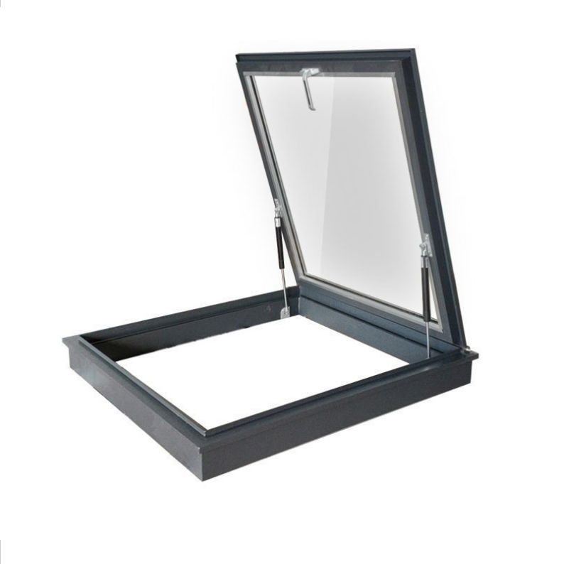 Modern Villa Custom Made Skylight Roof Window Electric Soundproof Double Glazed Aluminium Stainless Steelflatroof Sliding Open