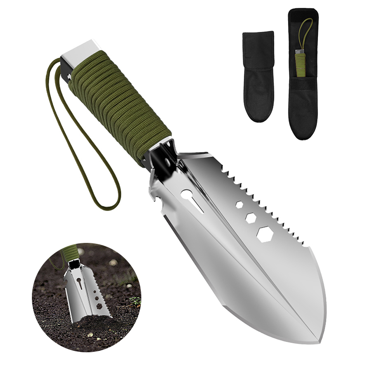 Kinggear Outdoor Lightweight Stainless Steel Multi-Function Garden Tools Camping Shovel