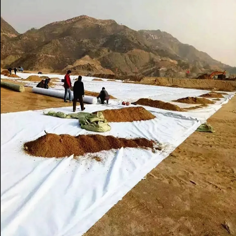 PP Woven Geotextile Silt Fence Fabric Sediment Barrier on Construction Site