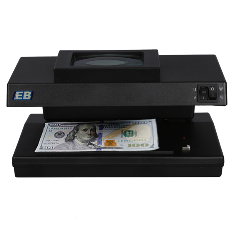 DC-106B Portable UV Money Checker Banknote Bill Detector Currency Detection Machine for Cash Plastic Detector Machine