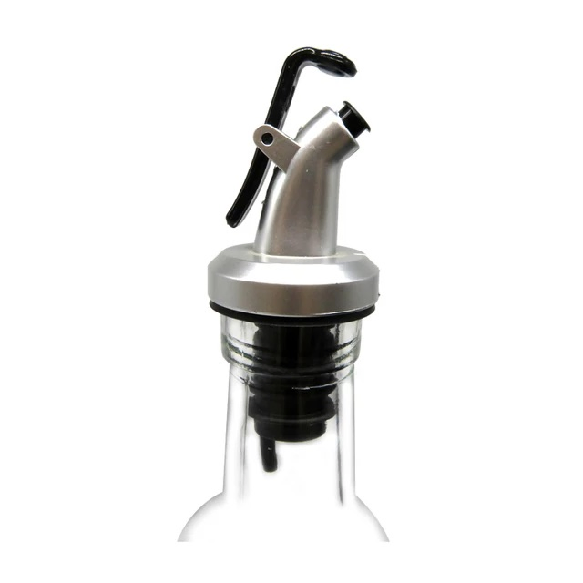 150ml Clear Glass Olive Oil Bottle Dispenser with Stainless Steel Pourer Spouts