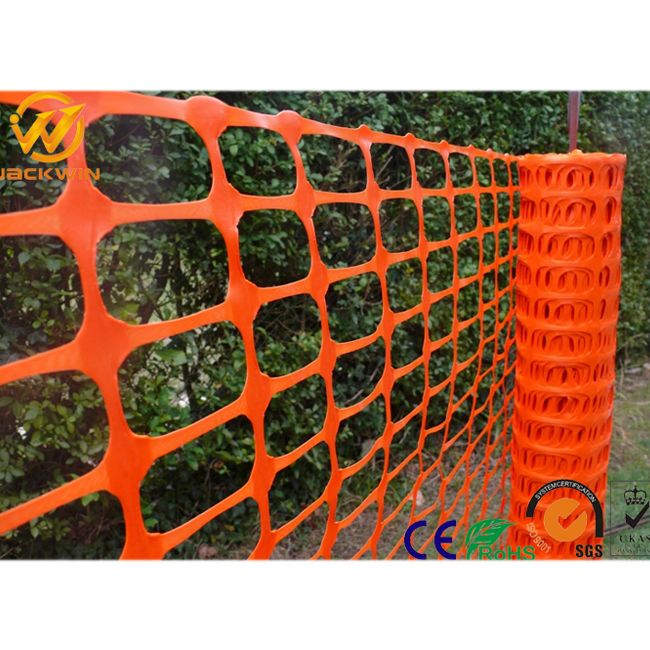 High Density Soft HDPE Portable Safety Net / Orange Security Mesh / Plastic Safety Fence