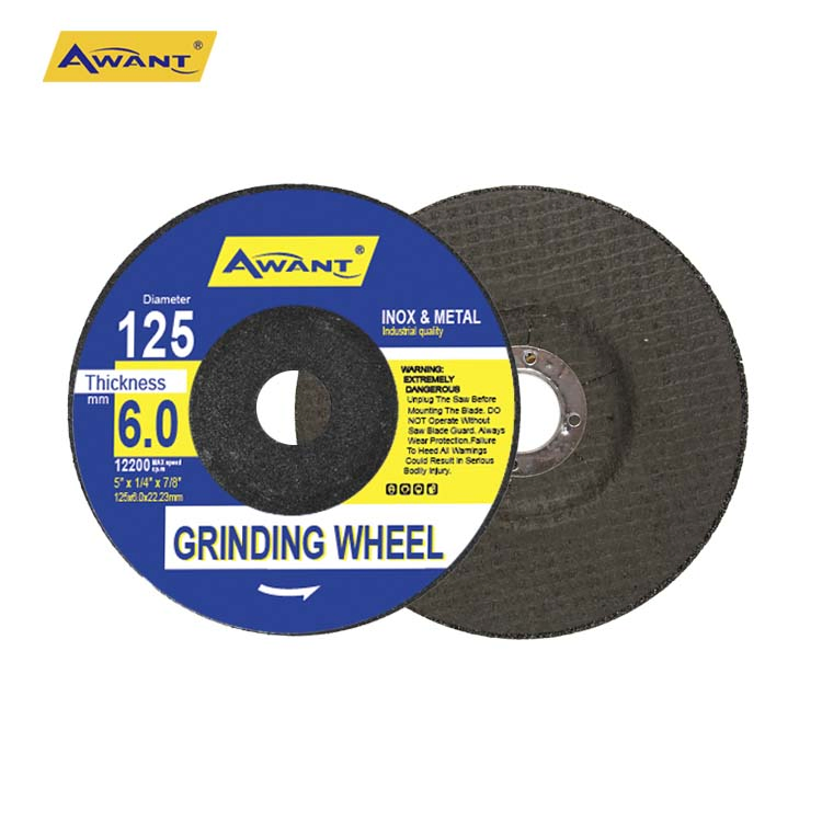 125mm Black Two Net Superior Cast Iron Grinding Wheel for Inox Metal