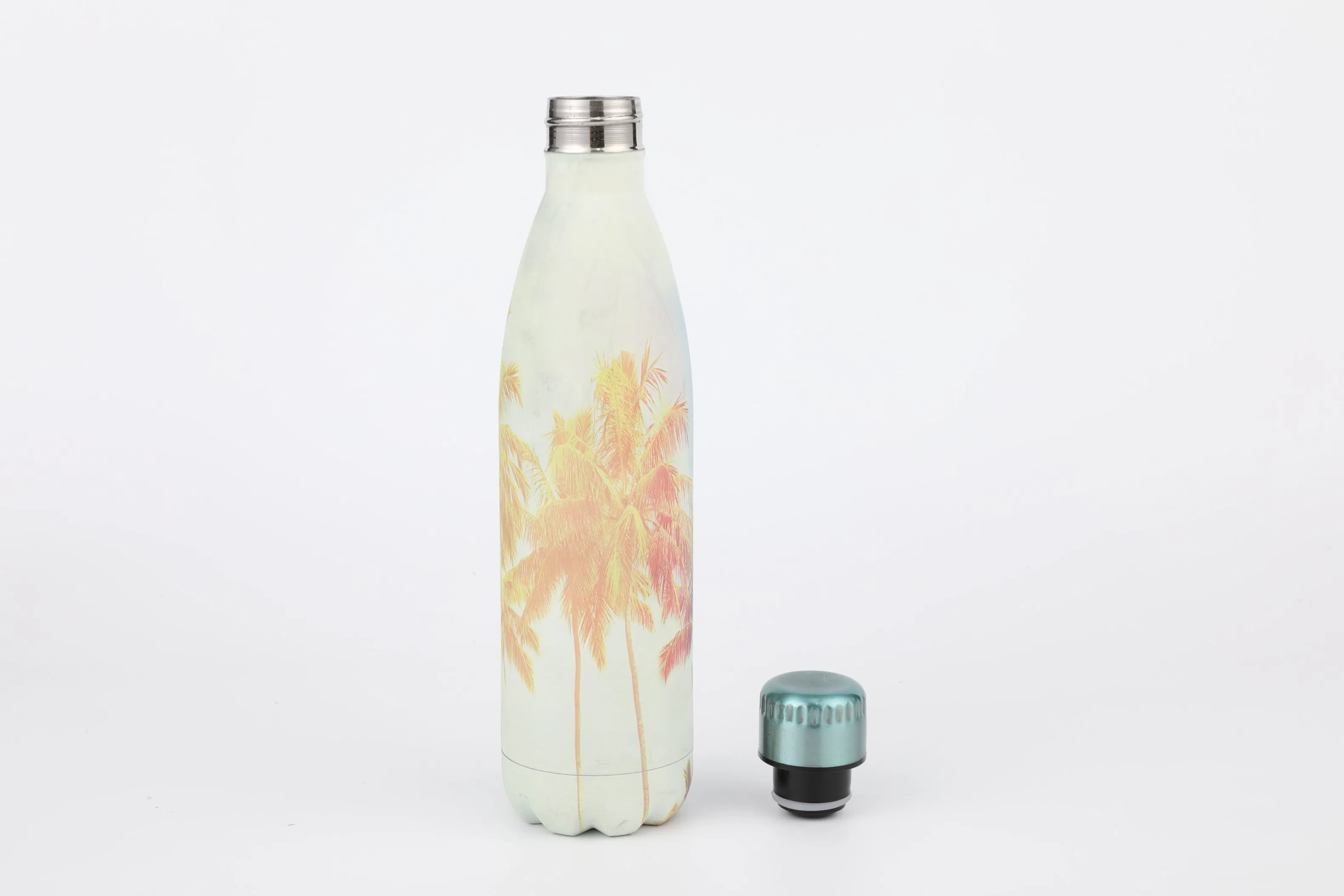 Grinkwell 750ml Double Wall Insulated Water Bottles Cola Shape Vacuum Bottles