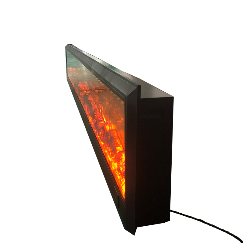 3D Tempered Glass Freestanding Decor Flame Electric Fireplace Electric Heater