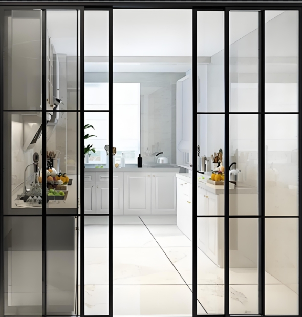 Double Glazing Low-E Glass Smart Glass Film Balcony Courtyard Aluminum Sliding Door