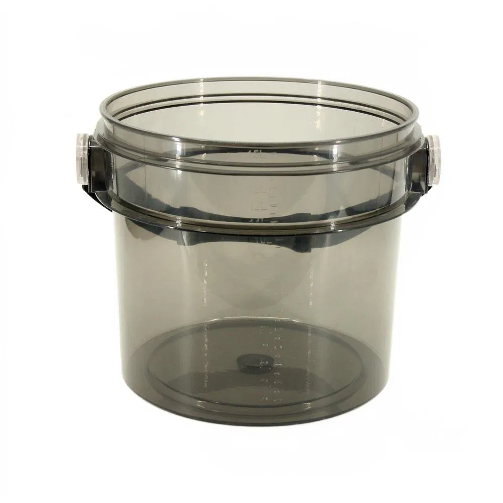 Factory Supply Custom Portable Pet Car Washing Bucket Plastic Black Transparent Bucket with Lid for Car Detailing