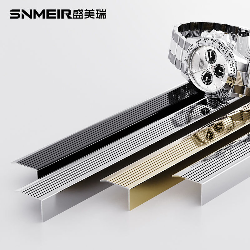 High-Quality Metal Corner Stair Nosing with Custom Tile Trim Lengths