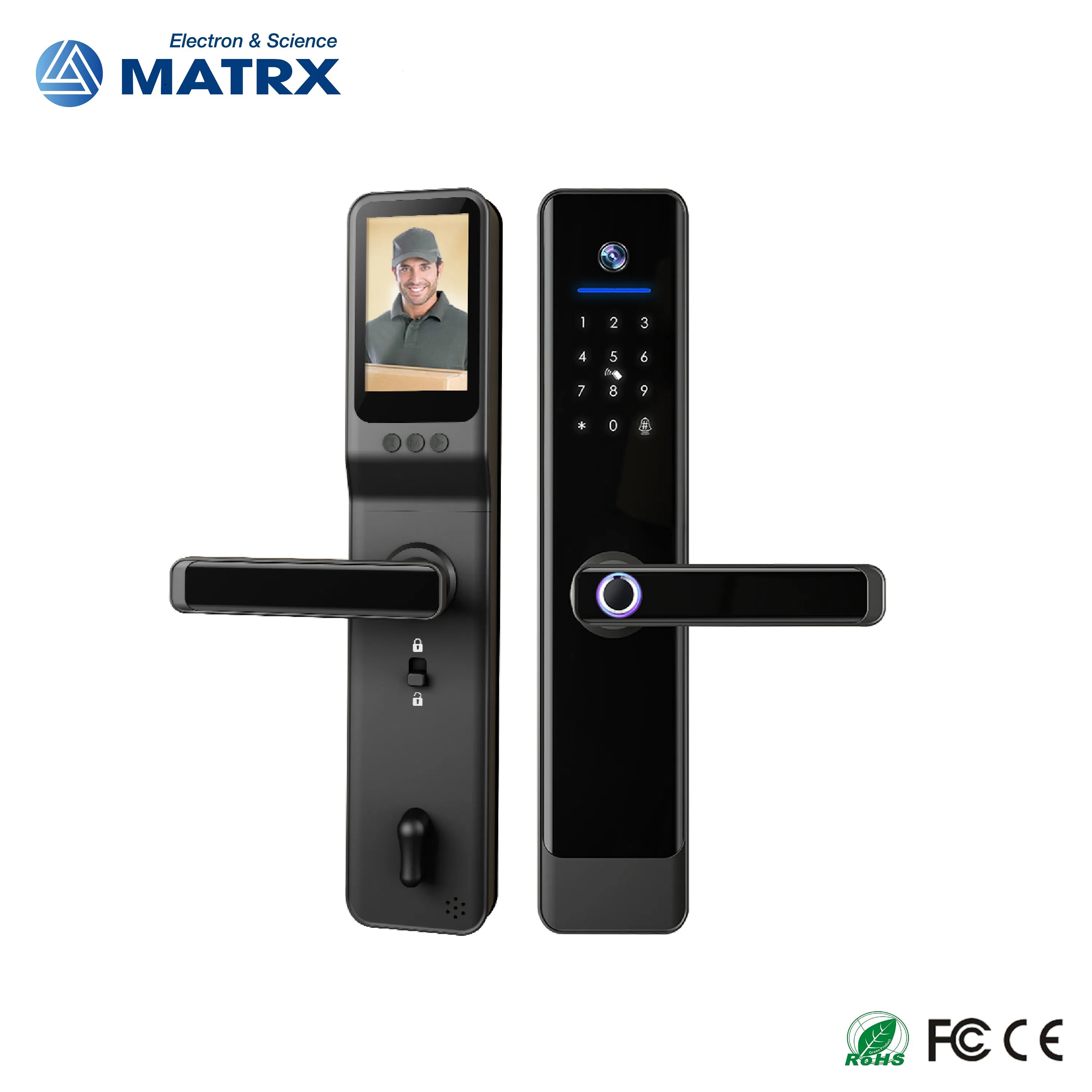 Guangdong Tuya Electronic Digital Sliding Handle Smart Door Lock with Camera