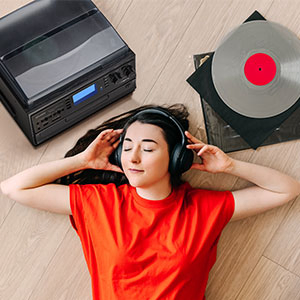 Винтажный проигрыватель винила с Bluetooth, 3 скорости